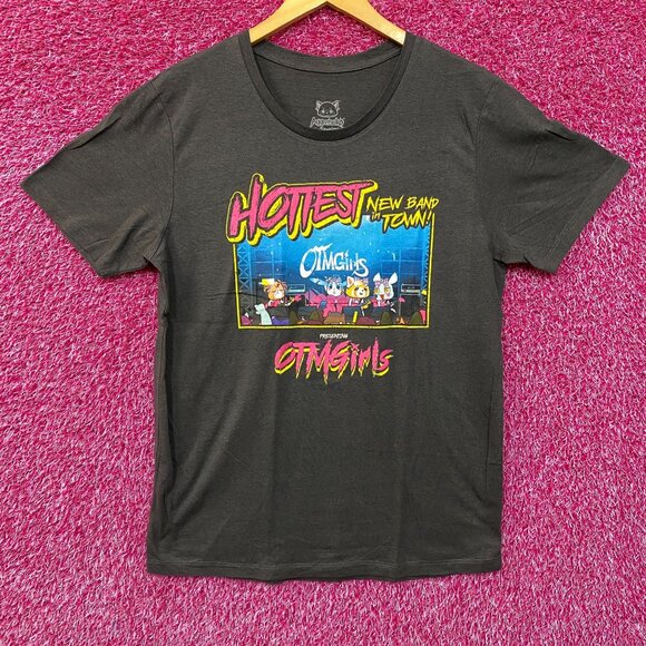 Aggretsuko Retsuko OTM Girls Underground Idol Band T-Shirt Large - Picture 1 of 4